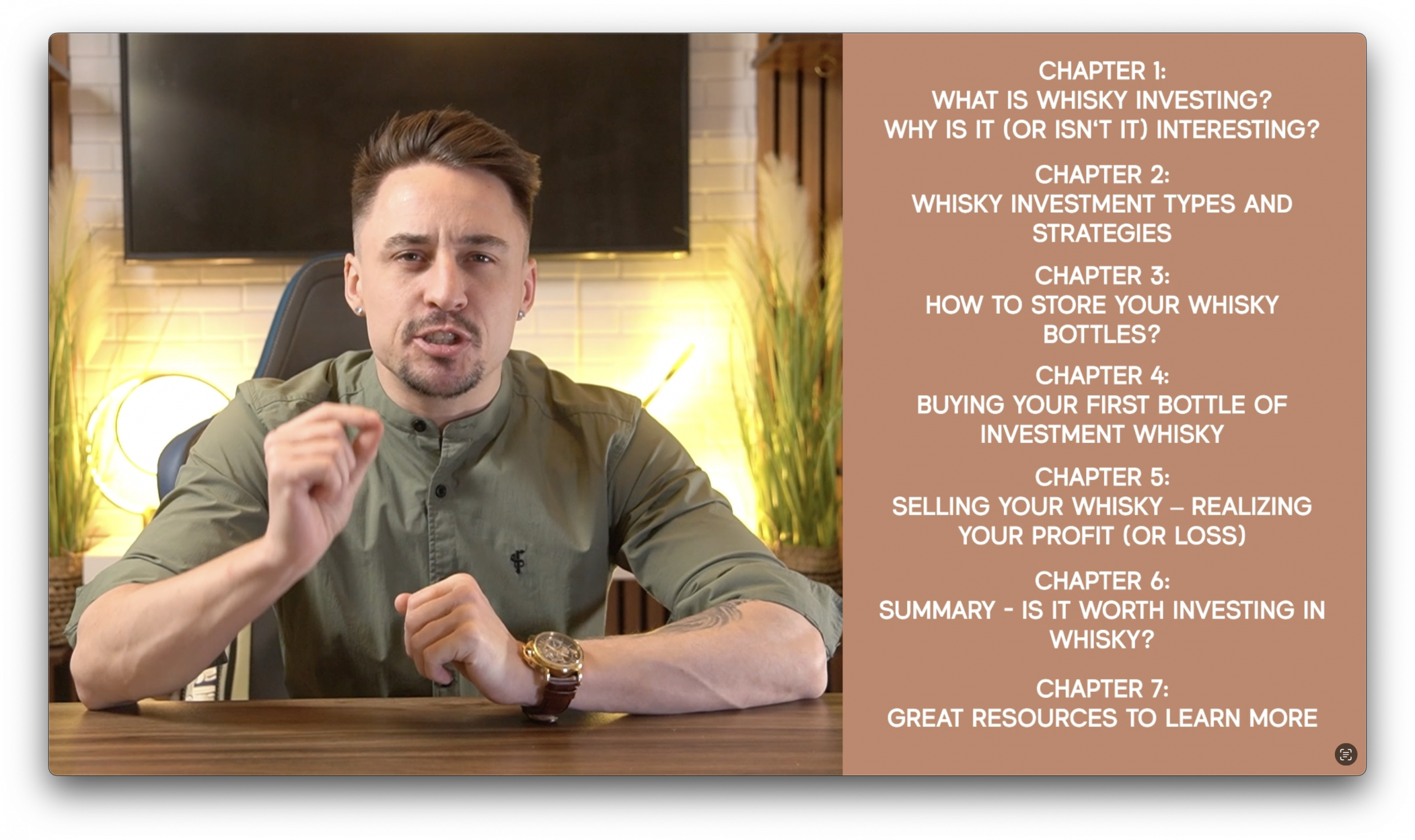 whisky investment course screenshot